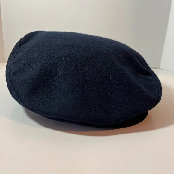 Vintage 1980’s Pendleton Navy Blue Newsboy Cap with Snap Down Brim - Picture 2 of 10